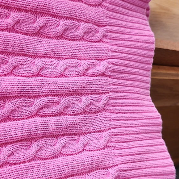 Lilly Pultizer Hot Pink Cable Knit Zip Up Hoodie Small - Picture 11 of 15